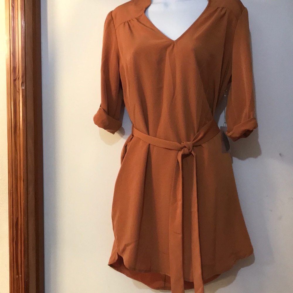 ✨Long Sleeve Belt Dress✨